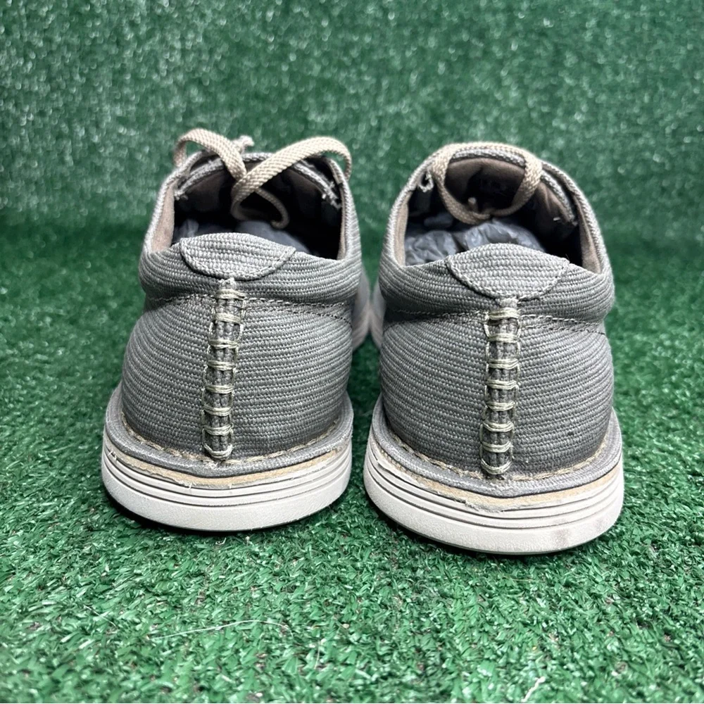 NEW Clarks Forge Run 15522 Gray Canvas Moc Sneakers Comfort  Shoes Men's 10‎ M